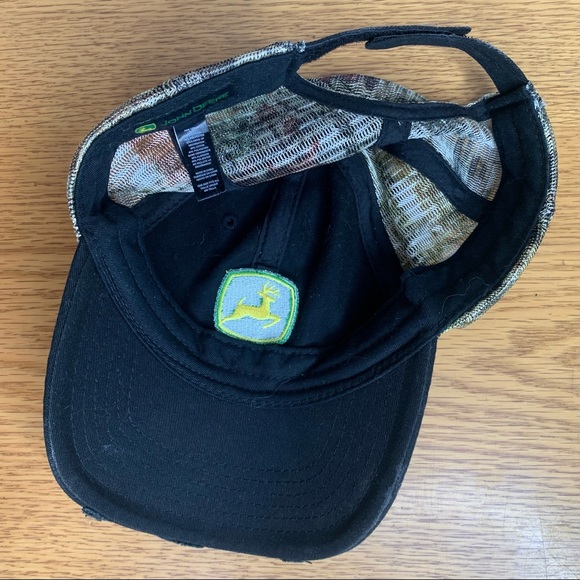 John Deere Distressed Camo Trucker Hat - Picture 5 of 5